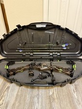 Hoyt Pro Defiant 34 Carbon Compound Bow Left Hand Fully Loaded with Case & Arrow