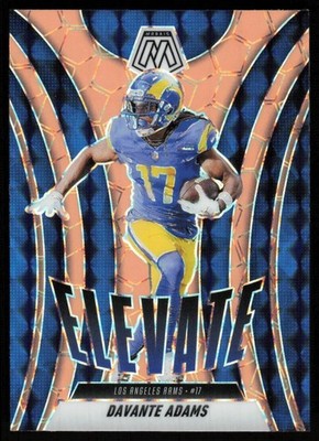 2025 Panini Mosaic Elevate Orange Davante Adams Los Angeles Rams #17