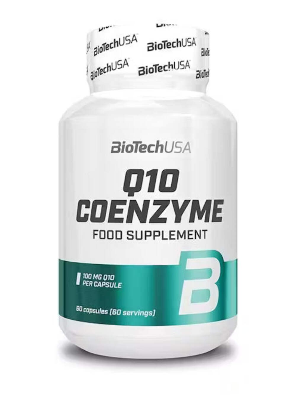 BiotechUSA Coenzyme Q10 100mg - Cellular Energy Support - 60 Capsules