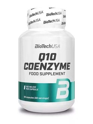 BiotechUSA Coenzyme Q10 100mg - Cellular Energy Support - 60 Capsules