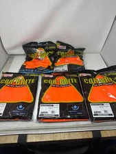 5XL Mens CORDOVA Cor-Brite HI-VIS ORANGE WORK SHIRT Short Sleeve V130 5 pack