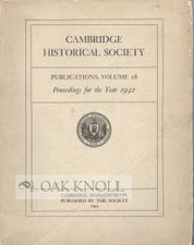 Francis Greenwood Peabody / CENTENARY OF THE CAMBRIDGE BOOK CLUB.|THE 1943