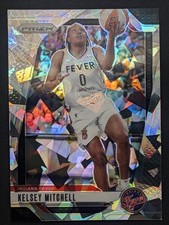 2024 Panini Prizm WNBA - Kelsey Mitchell #64 - Ice Prizm Indiana Fever