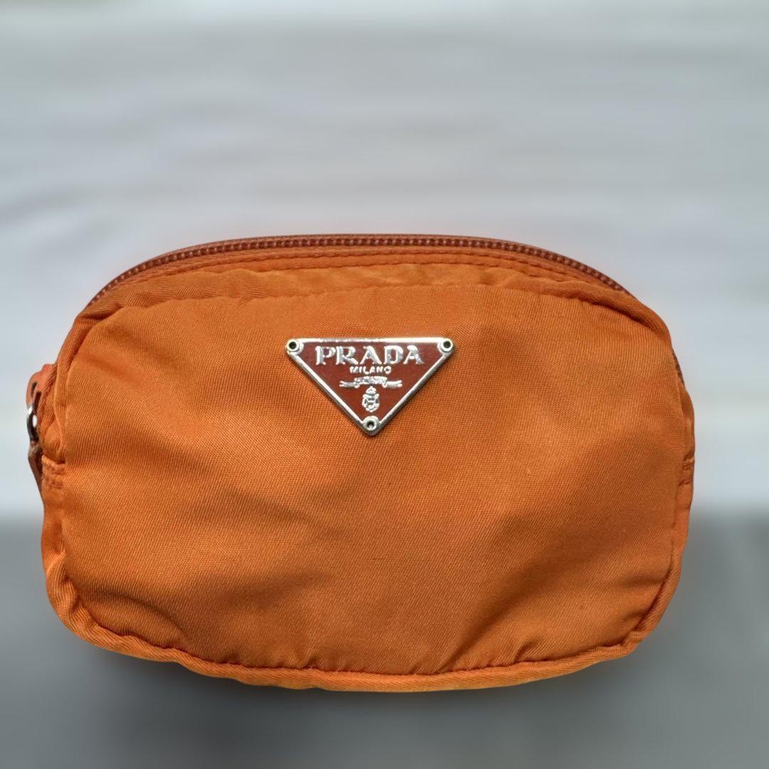 PRADA Pouch Nylon Triangle Logo NC310472