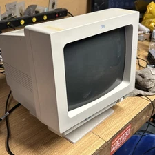 IBM PS/1 VGA Color Computer Monitor CRT 14” Tested & Working VINTAGE MONITOR