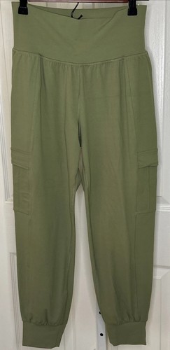 Athleta Salutation Cargo Jogger Women's Size Small Green Pockets Comfort Stretch