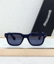 Chrome Hearts PEN 15 Dark Blue Rectangular Sunglasses Unisex 53mm Eyewear