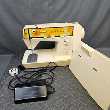 Singer Starlet 354 Electric Sewing Machine Floral  W/ Foot Pedal + Case Vintage