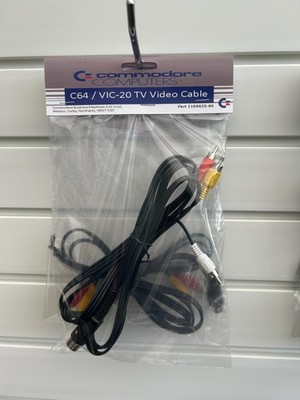 Commodore 64 C64C, 128 VIC-20 Qualität TV Kabel Video Composite Kabel Einzelhandelspackung