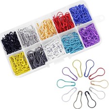 hesmartly 300 Pieces Safety Bulb Pins, Crochet Stitch Markers, Safety Metal P...