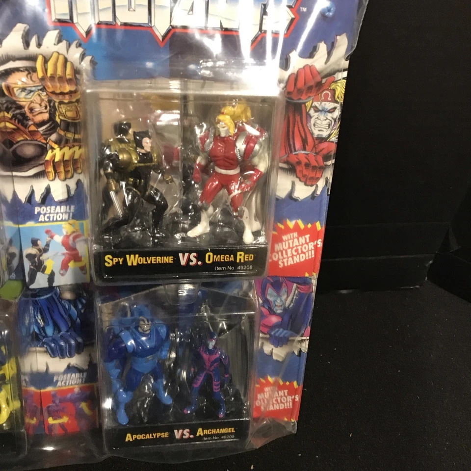 Juego completo de 4 Toy Biz Marvel Diecast X-Men Steel Mutants 1994. Precintado Foto 4 de 4