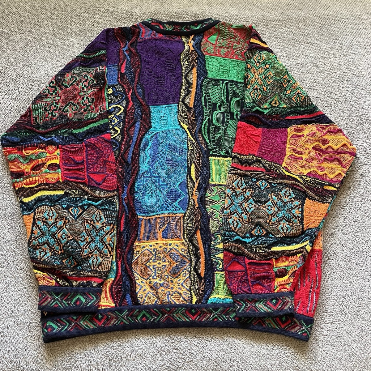 coogi classic 3Dニット　90s Vintage 90s Coogi Australia 3D Knit Multicolor Sweater Adult
