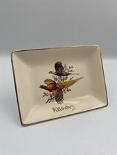 West Highland Pottery Co LTD Scotland Pitlochry Pheasant Ceramic Dish VGC !