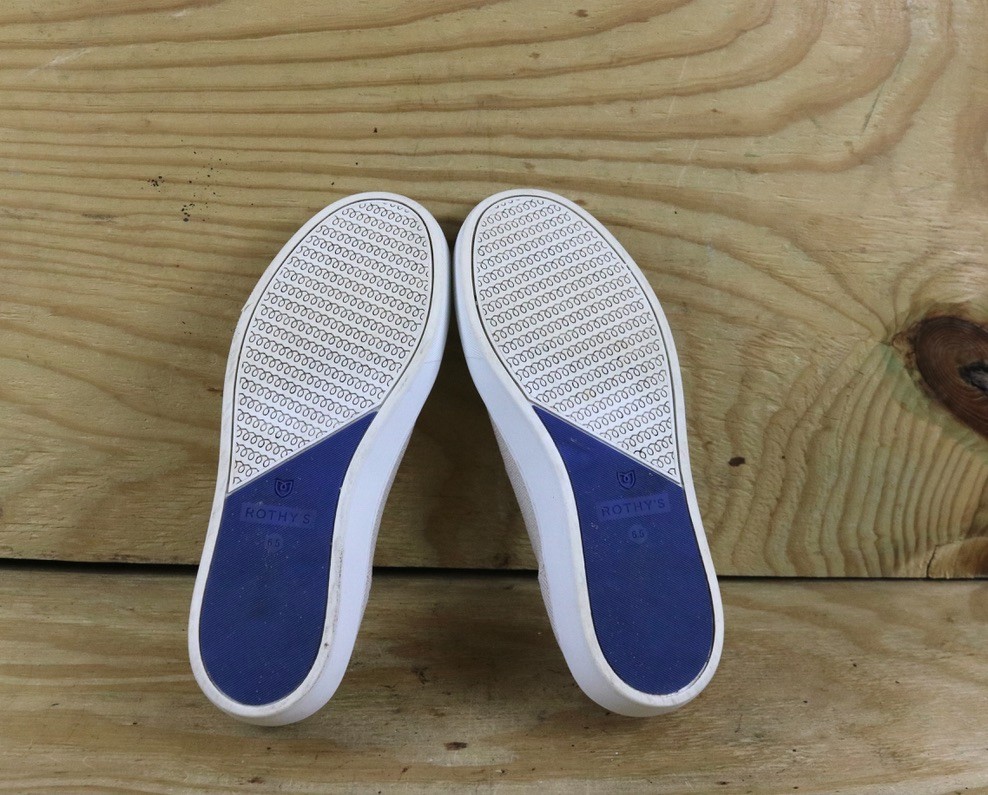 Rothy's Shoes 6.5  Womens Beige Tan The Original Slip On Shoes Athletic View 6