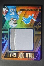 2018 Panini Gold Standard Golden Tate III Gold Gear Patch /49 Lions DV260
