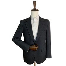 Vintage Polo University Club Ralph Lauren Gray Virgin Wool Blazer USA Mens 40R