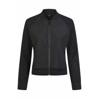 Pikeur Damen Selection 1325 Strick Hybrid Blouson Jacke - Schwarz - UK 6-14