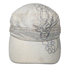 Unbranded Strapback Cadet Army Cap Beige One Size Adjustable Outdoor Blank