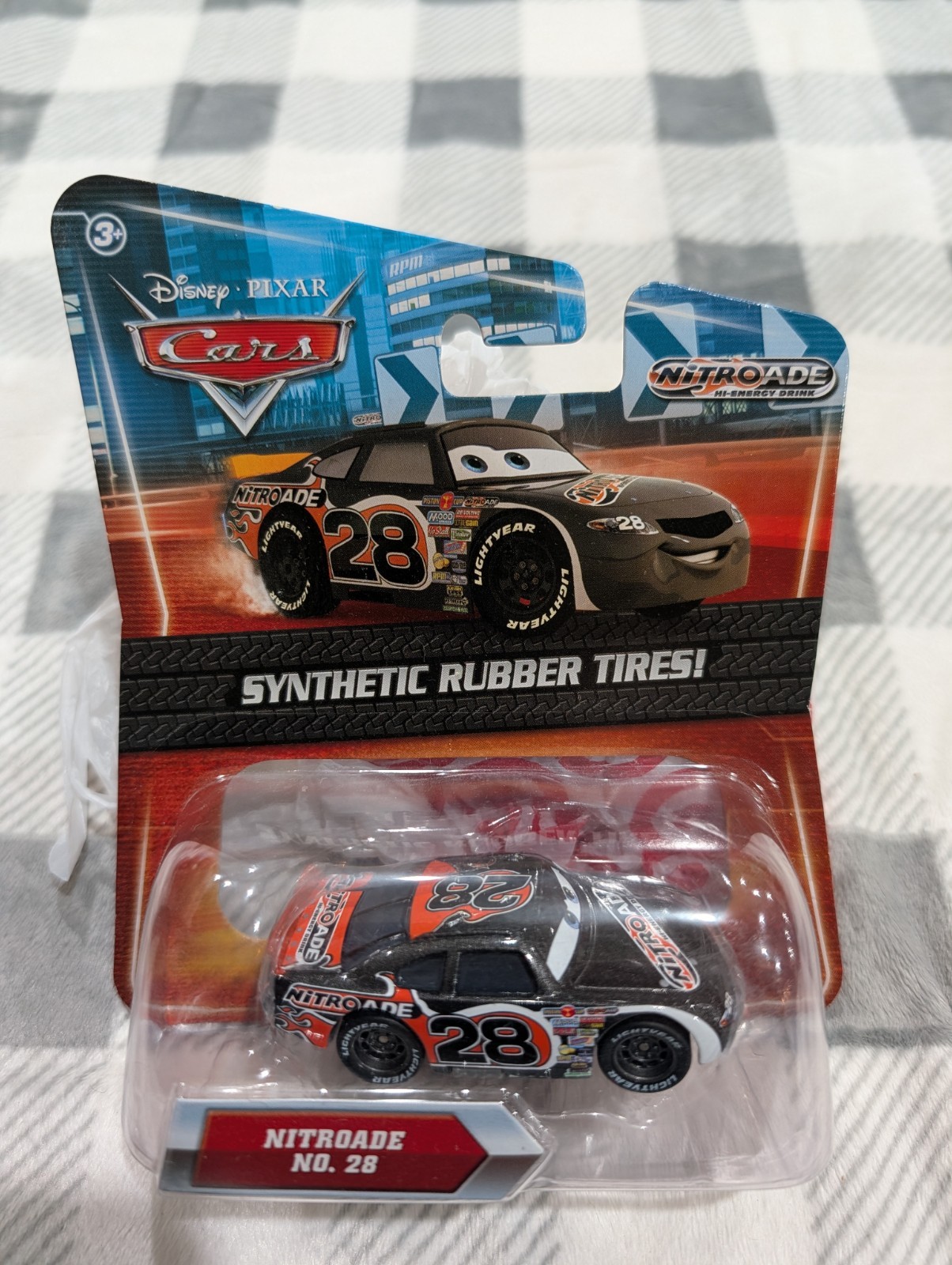 Disney Pixar Cars Nitroade 28 Kmart Days Synthetic Rubber Tires 1:55 Diecast