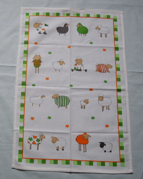 Bunte Schafe 1X Geschirrtuch 45 X 70 Cm KüChentuch Geschirrhandtuch Tiere-image