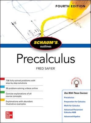 Schaum's Outline Precalculus, Taschenbuch von Safier, Fred, brandneu, kostenloser Versand...