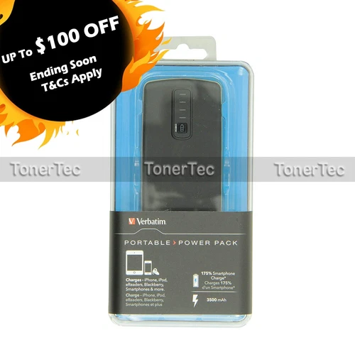 Verbatim Portable Power Bank 3500mAh w/ USB to Micro-USB Cable for Smartphones - Picture 1 of 1