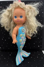 VTG Mattel "Lil Miss Singing " Mermaid Doll Not Working 15" 1990