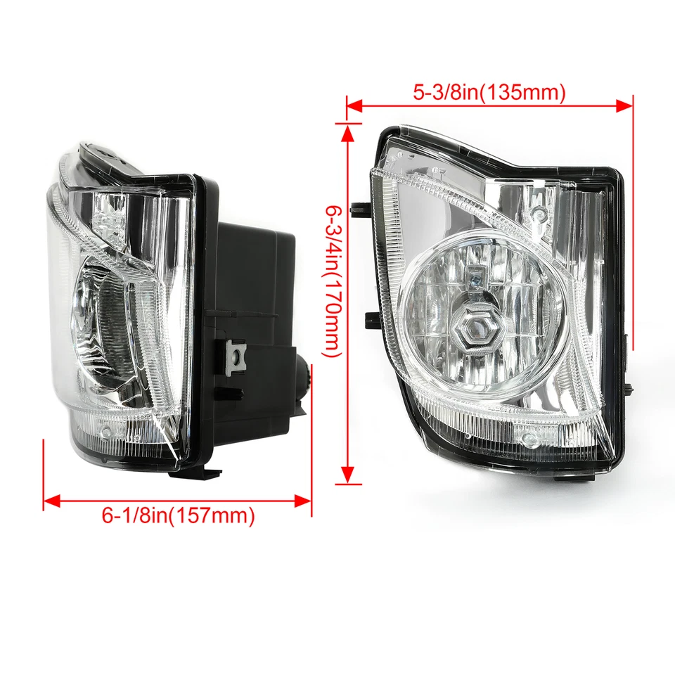 HECASA For 2006-2010 Lexus IS250 IS350 Bumper Fog Lights Lamp w/Bulbs Left+Right - Image 3 of 4