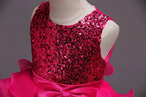 Christmas Flower Girls Party Dress Bridesmaid Pageant Princess Dresses Prom Gown - Picture 2 of 26