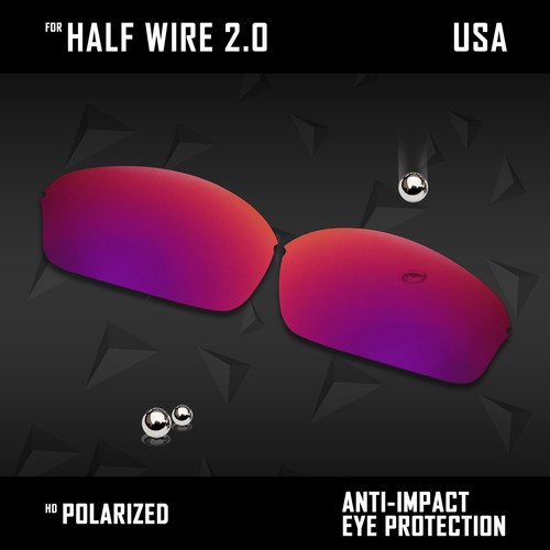 Lote de lentes de repuesto polarizadas antiarañazos para Oakley medio cable 2.0 opciones - Imagen 5 de 11