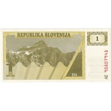 #1190741 Geldschein, Slowenien, 1 (Tolar), KM:1a, UNZ