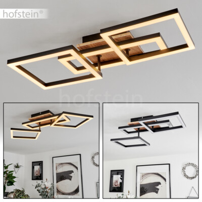 Produktbild von Hofstein Verstellbare Deckenlampe In Holzoptik – Strahler Mit GU10, 4–6 Lichter, Anthrazit