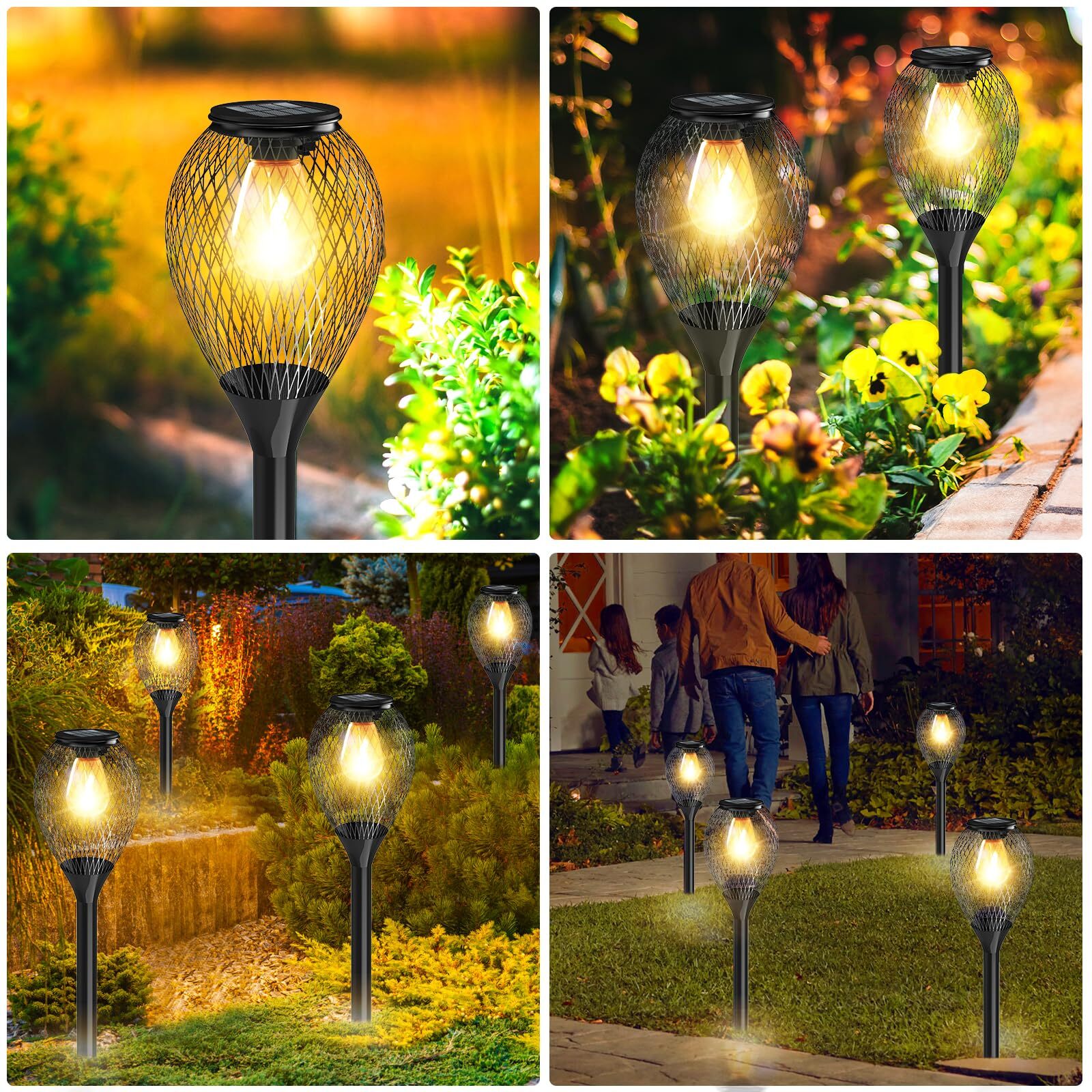 Set 2 Luci Solari Esterno 2024: Risparmio e Qualità Bianco Caldo - 3