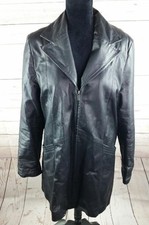 Marc Mattis Womens Leather Jacket Coat Medium Zip Up