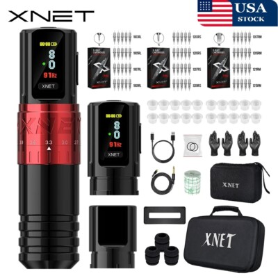 Wireless Tattoo Machine Rotary Cartridge Pen 2400mAh Adjustable