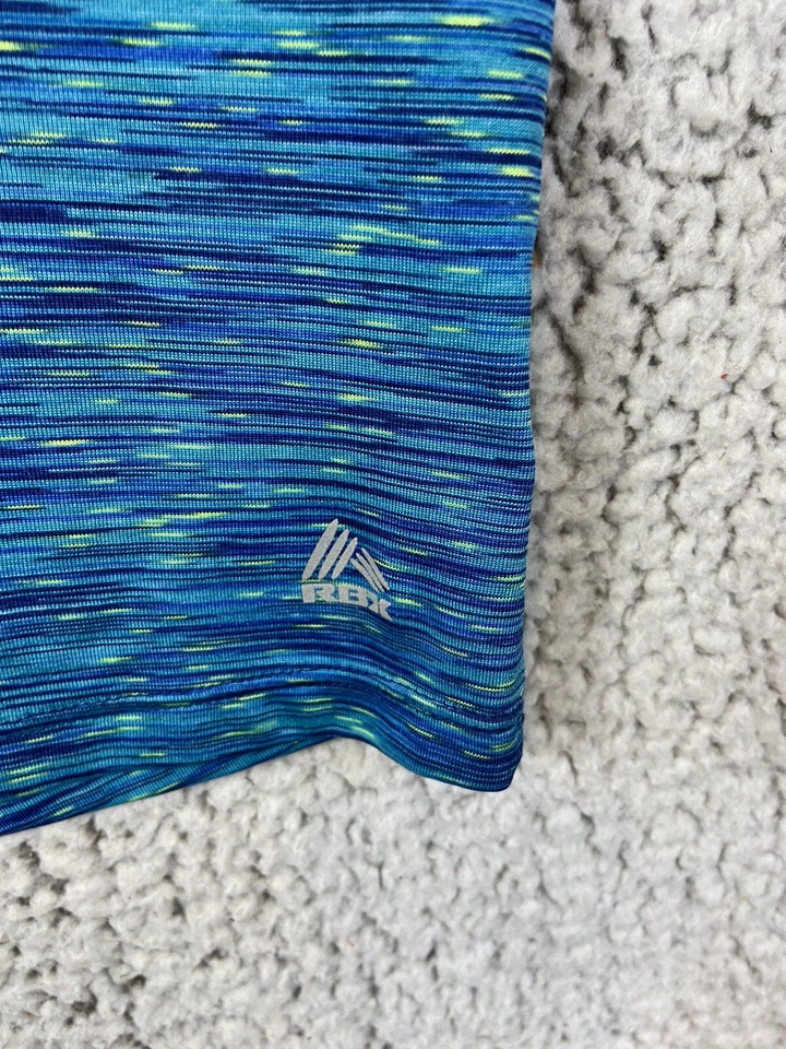 Top mujer manga larga cuello en V azul y amarillo talla 1XL Foto 4 de 4