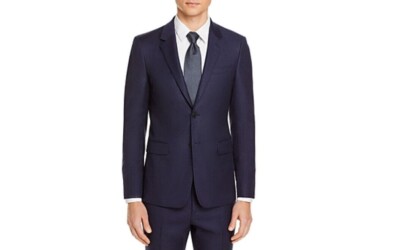 Theory Chambers Tonal Plaid Slim Fit Suit Jacket Baltic Multi Andes 42S 42 S