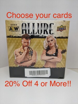 AEW Upper Deck Allure 2022 Pick Your Base Cards & Inserts All Elite Wrestling