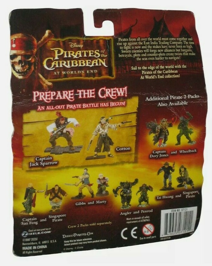 2007 Zizzle Disney Pirates of the Caribbean At World's End Captain