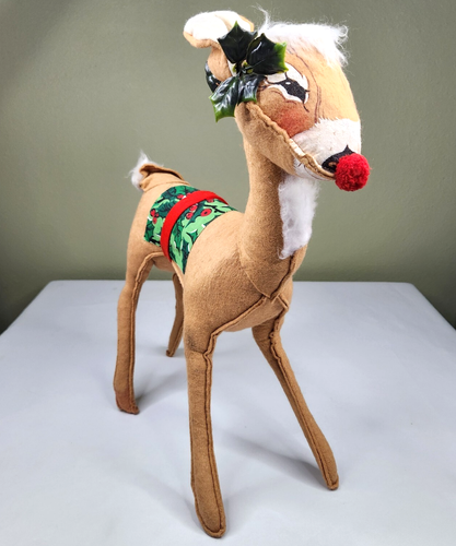 Vintage Annalee Mobility Puppen groß 18 Zoll Rudolph Rentier 1965 beweglich