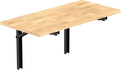Heavy Duty Wall-Mounted Folding Workbench - 550Lbs Capacity, Space-Saving Design