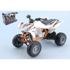 NEW-RAY MODELLINO QUAD HONDA TRX 450-R COLORE BIANCO SCALA 1:12 DIE-CAST METAL