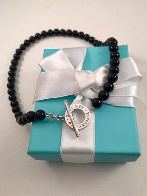 black onyx necklace tiffany