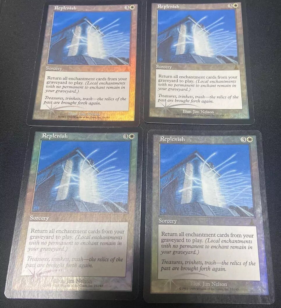 MTG 補充 FOIL 英語 Replenish Set of 4 MTG Magic the Gathering Replenish Urza's Destiny