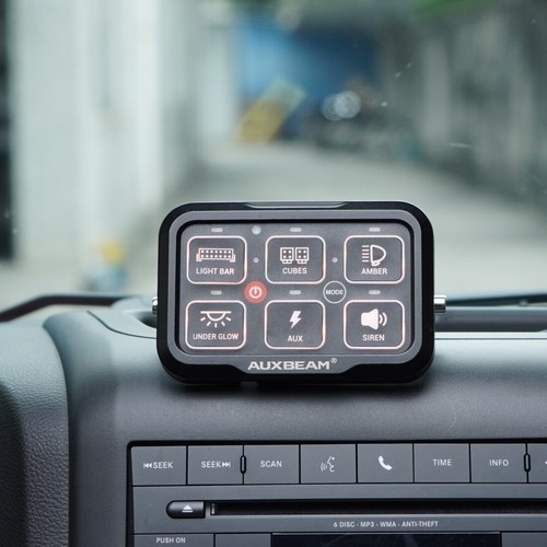 Auxbeam RGB 6 Gang Switch Panel Toggle Momentary Pulsed Relay System Bluetooth - Picture 10 of 12