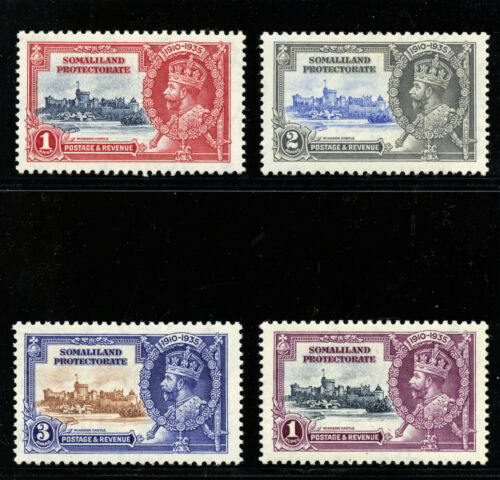 Somaliland 1935 KGV Silver Jubilee set complete MLH. SG 86-89. Sc 77-80.