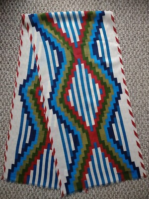 Vtg Ramona Sakiestewa Smithsonian Institution Repro Scarf 100% Wool Free Shippin