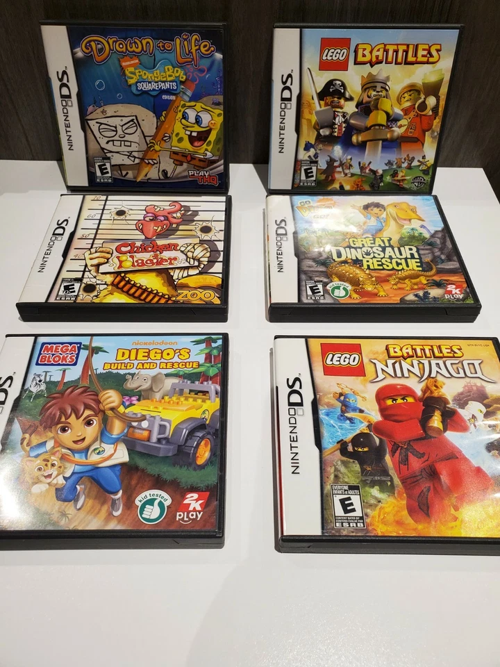 Nintendo DS 12 Mixed Game Lot - Cars, Ferb, Lego Ninjago, Diego, Chicken Blaster - Image 2 of 4