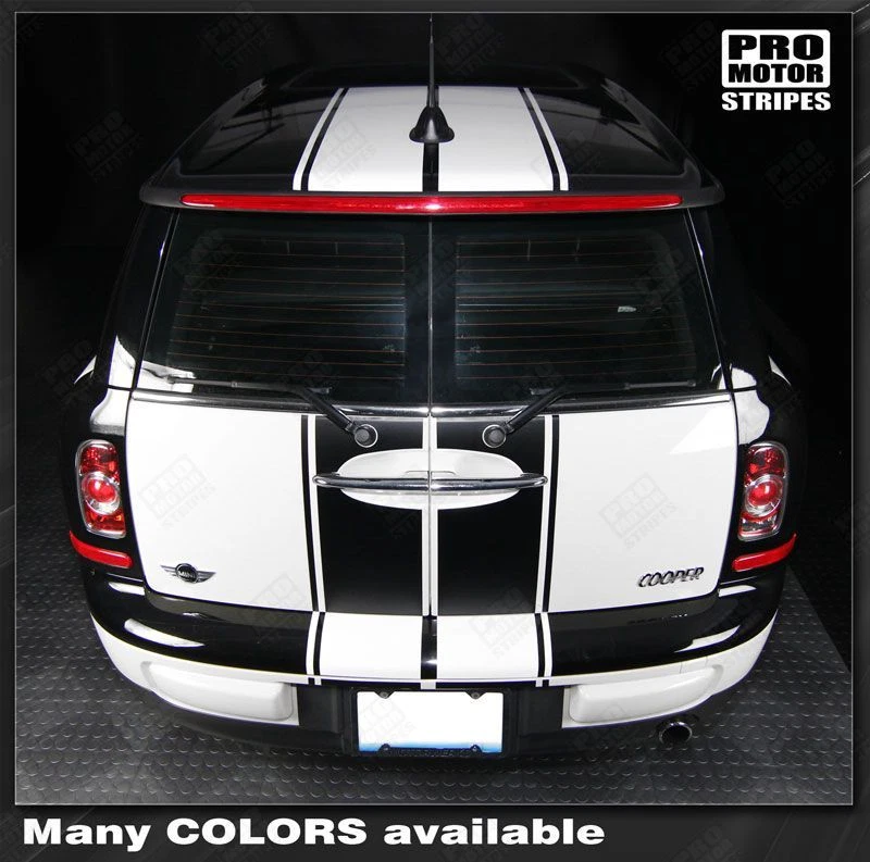 Calcomanías Mini Cooper 2008-2014 Clubman Sport doble techo rayas (elige el color) Foto 2 de 3