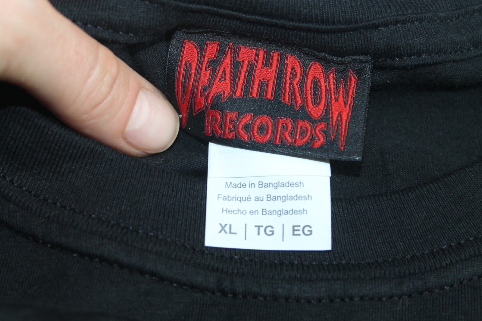 FILA Maglietta Death Row Records Maglietta Uomo Extra Large